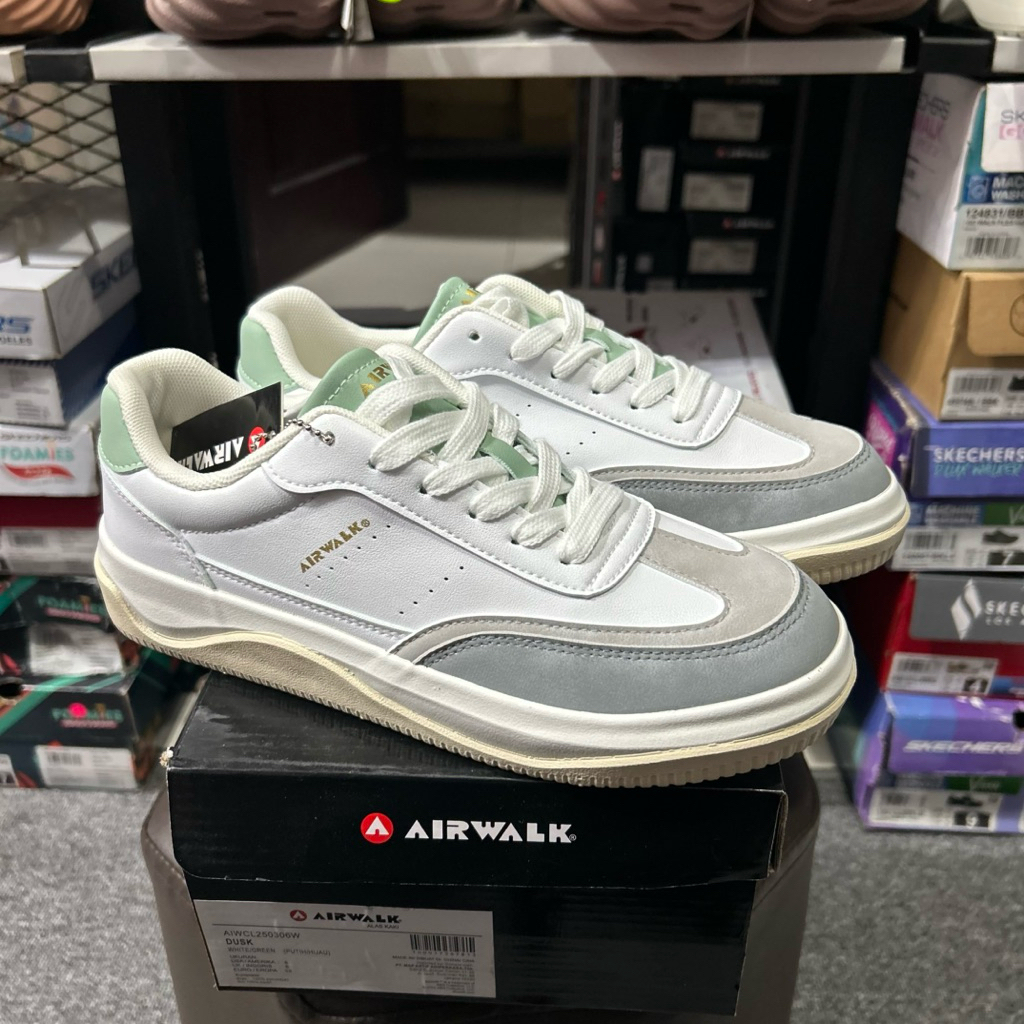 SEPATU SNEAKERS WANITA AIRWALK DUSK WHITE GREEN