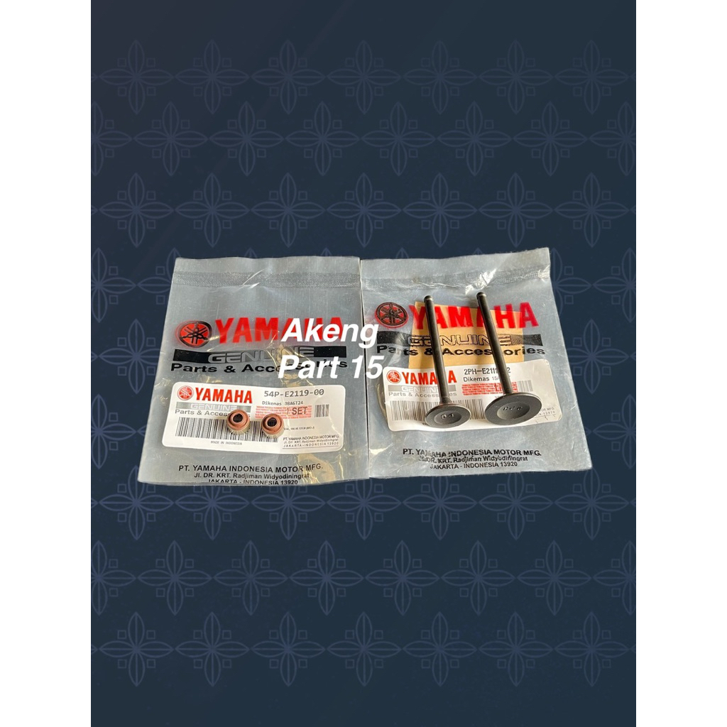 Klep Set IN EX + Sil Klep Yamaha 2PH Mio m3,Mio gt 125,Mio Soul gt 125,Fino fi 125,Mio z 125,Mio S 1