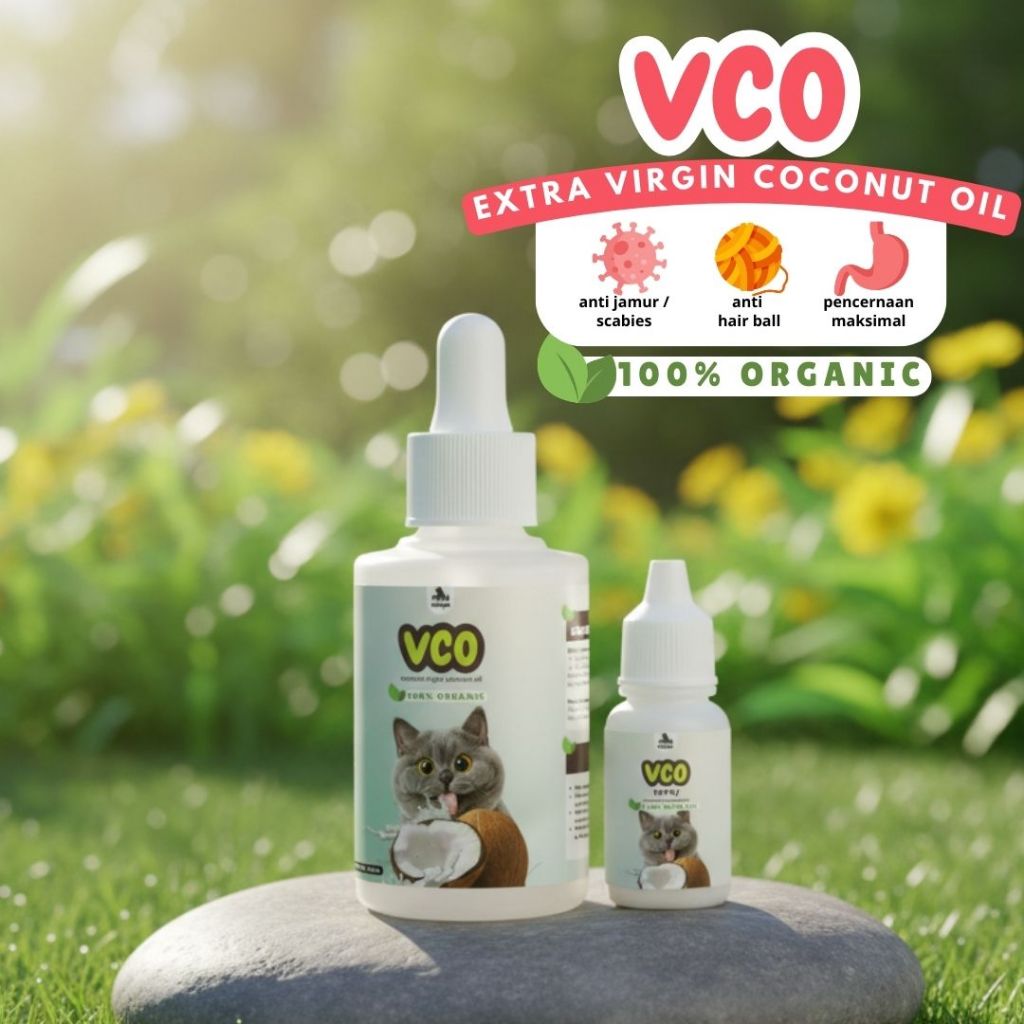Extra Virgin Coconut Oil VCO Herbal Untuk Kucing Anjing
