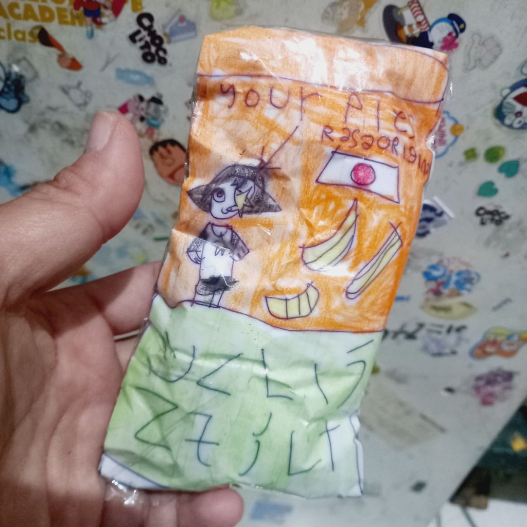 DIY squishy kertas makaroni paper doll mainan anak kertas