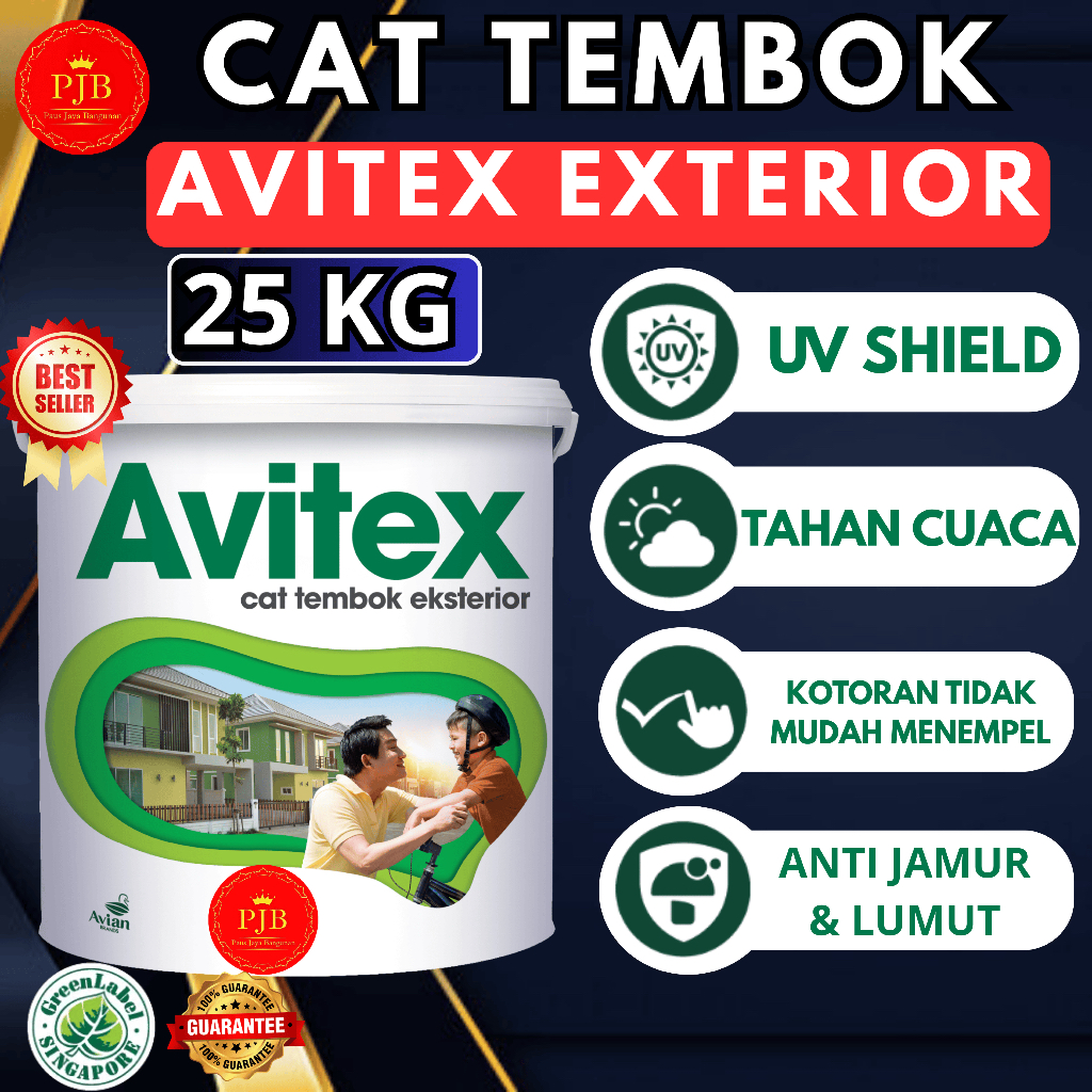 AVITEX EXTERIOR 25 KG CAT TEMBOK EKSTERIOR TAHAN CUACA
