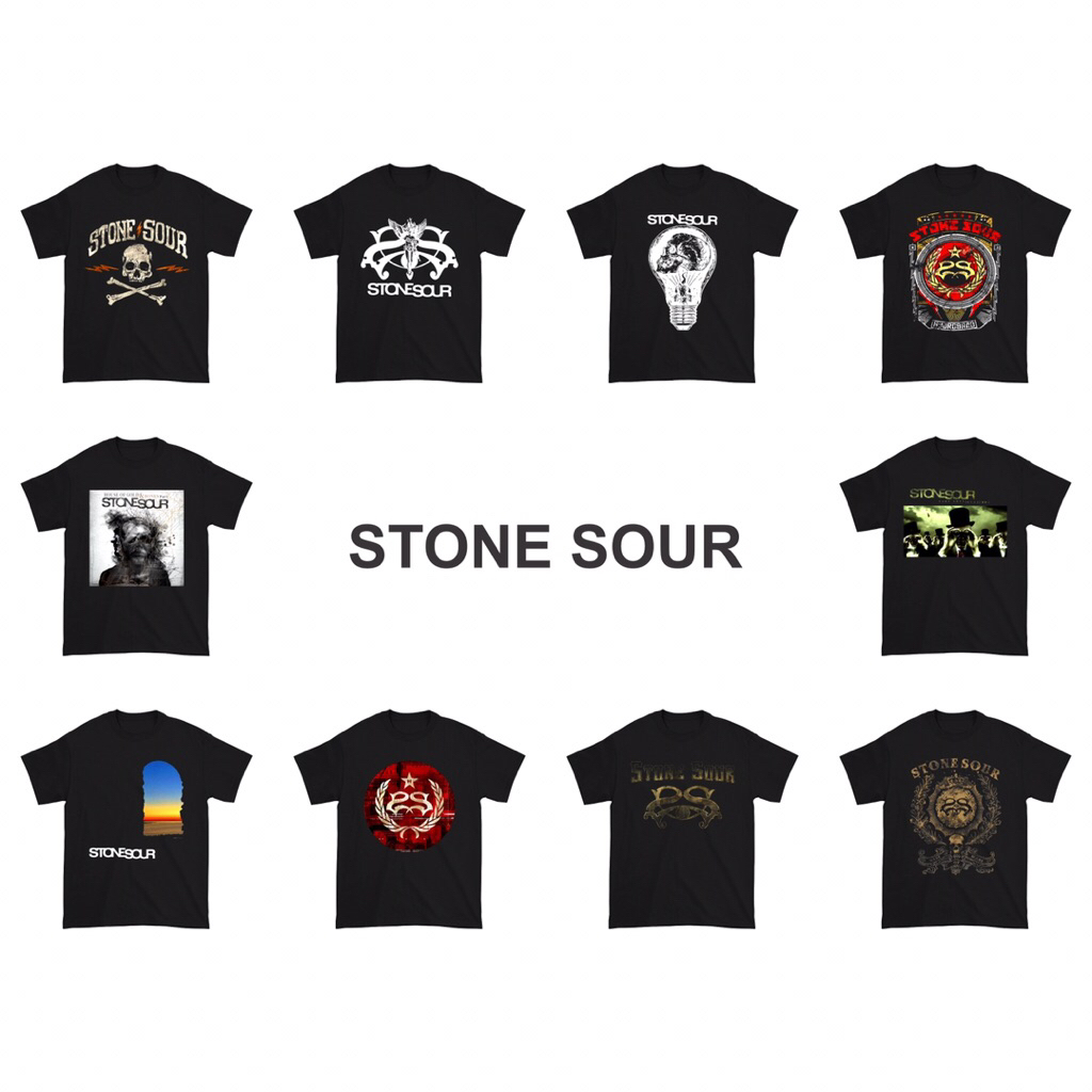 Kaos Stone Sour Band Music | Baju Stone Sour Band Musik | T-Shirt Vintage Band | Kaos Pria dan Wanit