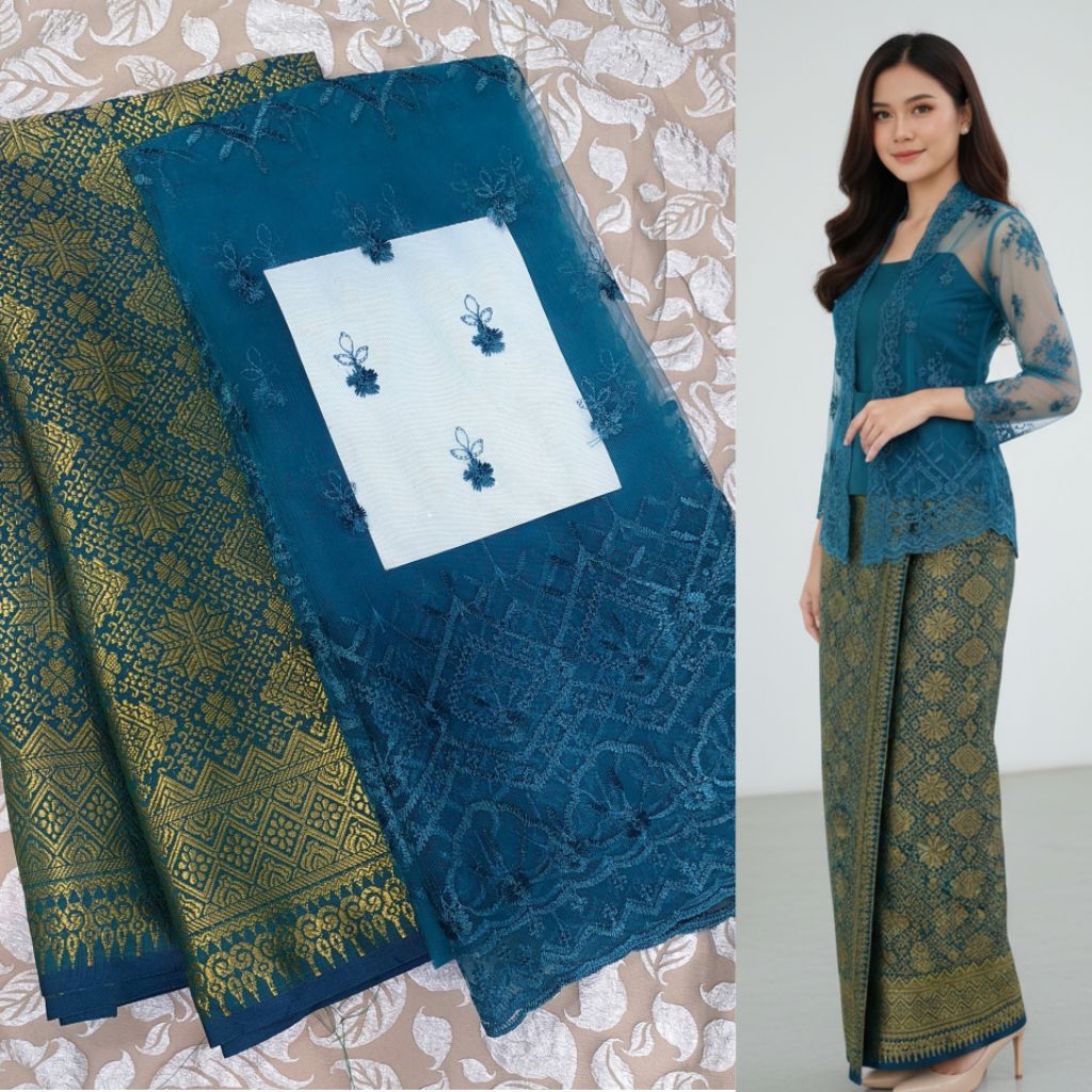 Kain Bridesmaid Paket / Paket Bridesmaid Dress (Brokat Tile + Songket ) / Kain Bridesmaid / Seragam 