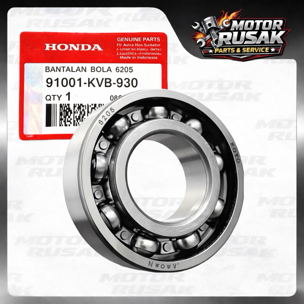 Lahar Bearing Kruk As KVB 6205 Honda Vario CW CBS 110 Karbu Techno