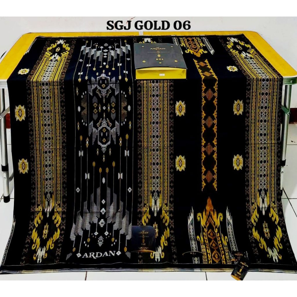 SARUNG ARDAN JACQUARD SGJ GOLD 100%ORIGINAL