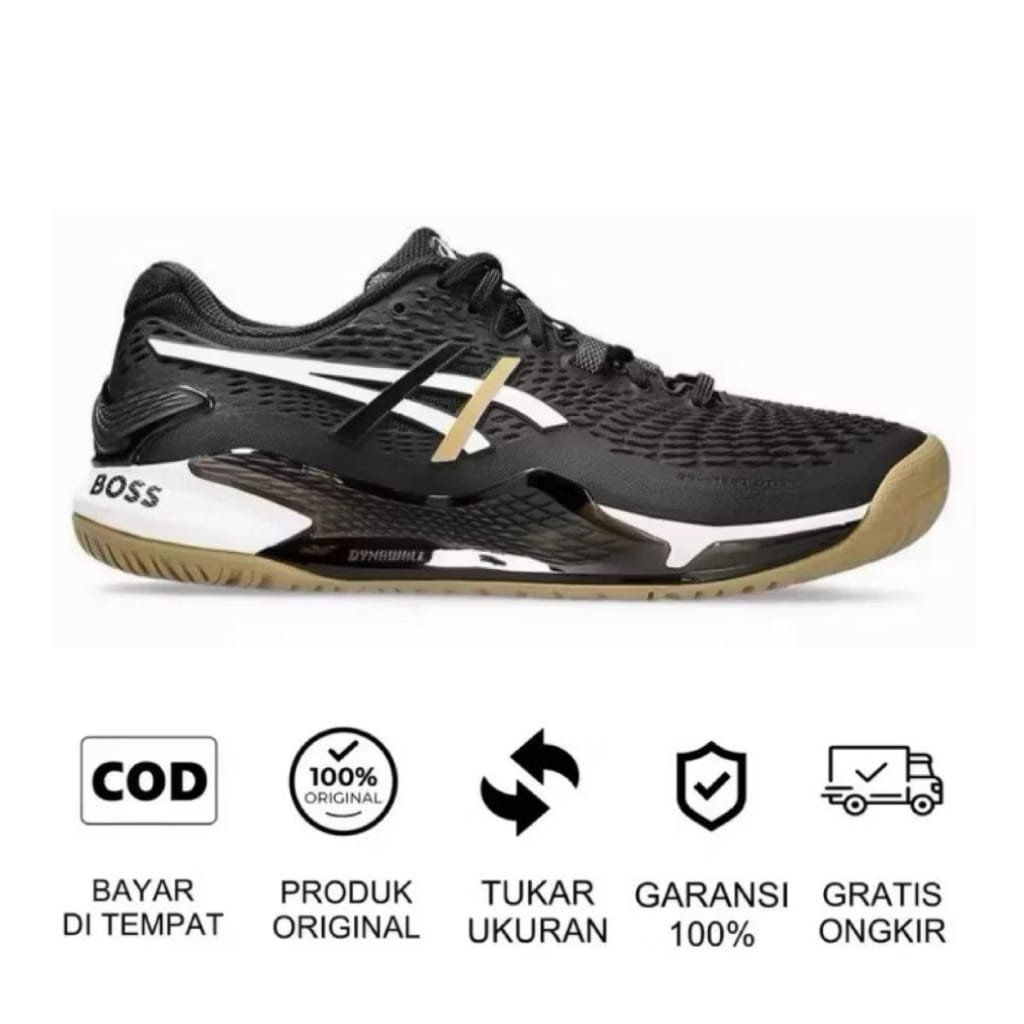 SEPATU TENIS X PADEL GEL- RESOLUTION X HUGO BOSS BLACK CAMEL