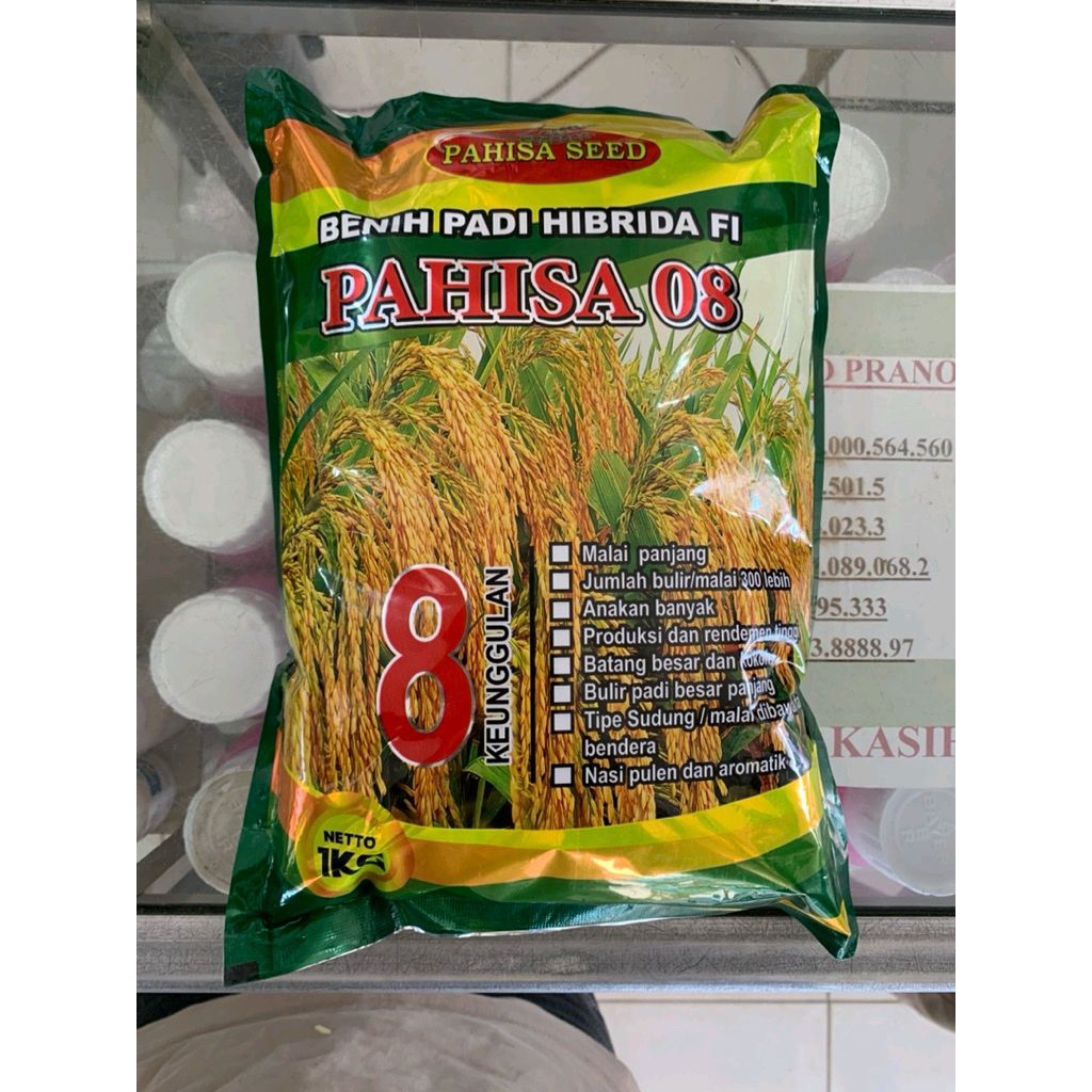PAHISA 08 BENIH PADI HIBRIDA 1kg ASLI !!PAHISA 08 BENIH PADI HIBRIDA 1kg ASLI !!