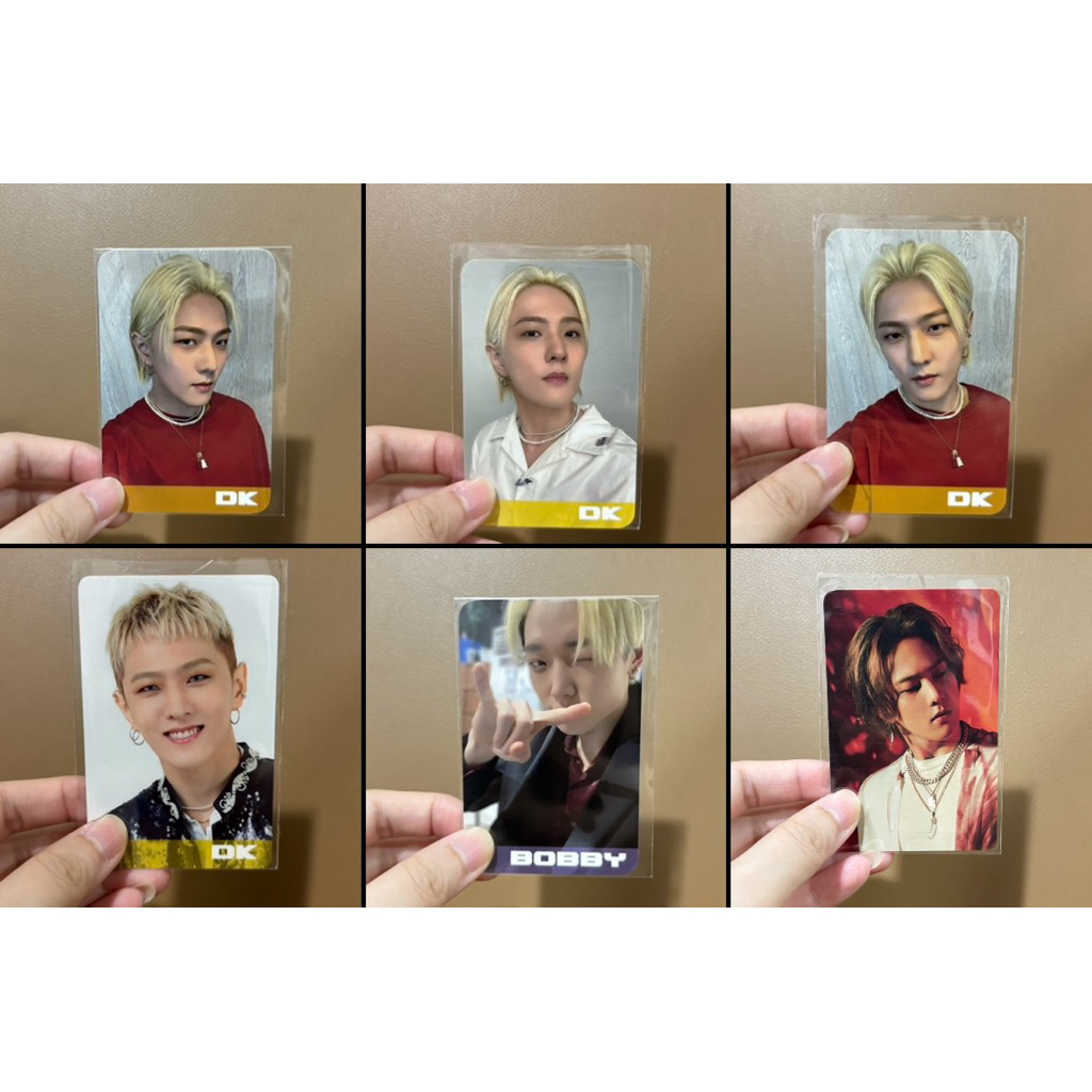 Official Ready photocard DK DONGHYUK BOBBY CHANWOO CHANU SONG YUNHYEONG YOGO iKON fanmeet japan bene