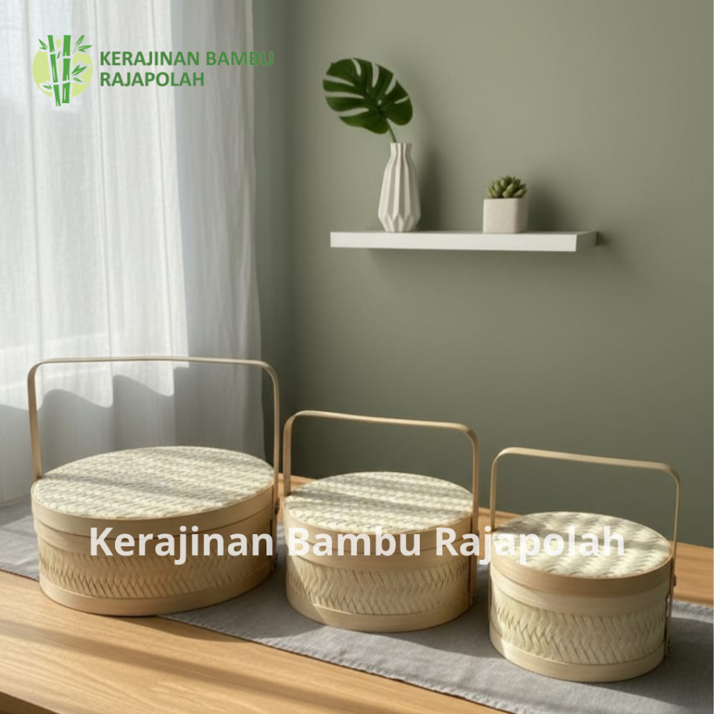 Tenong bambu tempat bingkisan/Rantang Bambu packaging makanan/Tenong Bambu Catering/Rantang catering