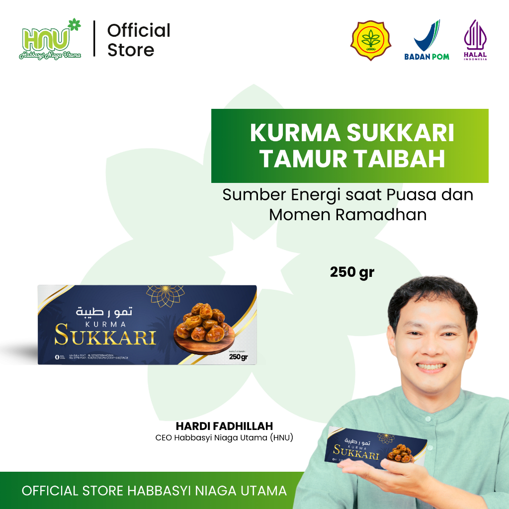 Kurma Sukkari Premium 250gr - Kurma Asli Impor Arab Saudi