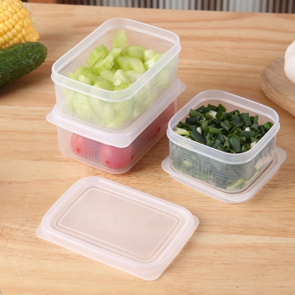 Kotak Makan Mini 8x8x5cm BPA Free – Wadah Penyimpanan Makanan Frozen, Daging & Bumbu – Food Containe