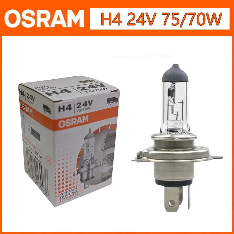 Bohlam Osram Headlamp Mobil H4 24V 75/70W Super Bright Kuning