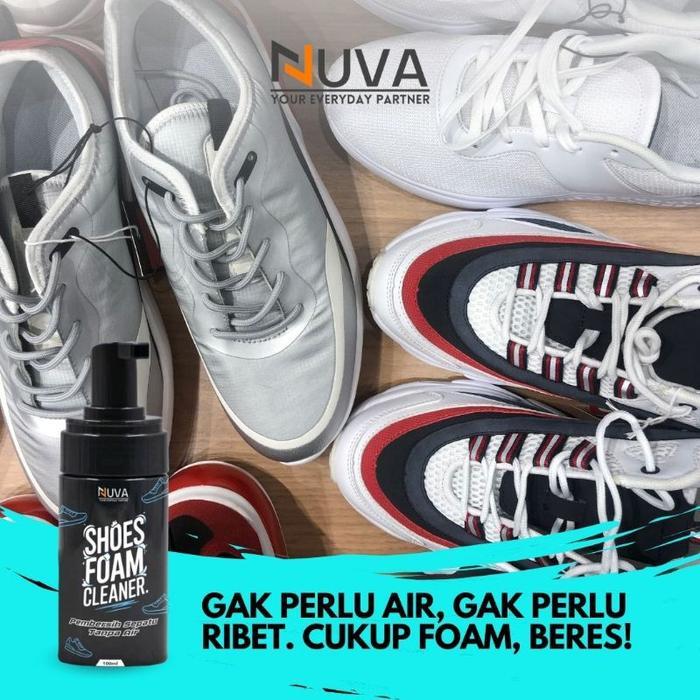 NUVA - SHOES FOAM CLEANER Tanpa Air Pembersih Sepatu Tanpa Air