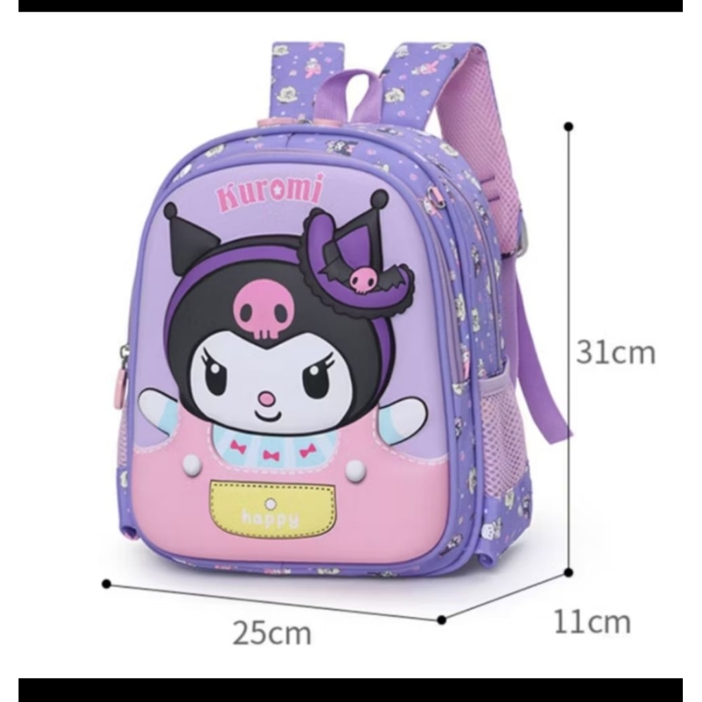 Tas ransel kuromi anak tas ransel anak karakter kuromi