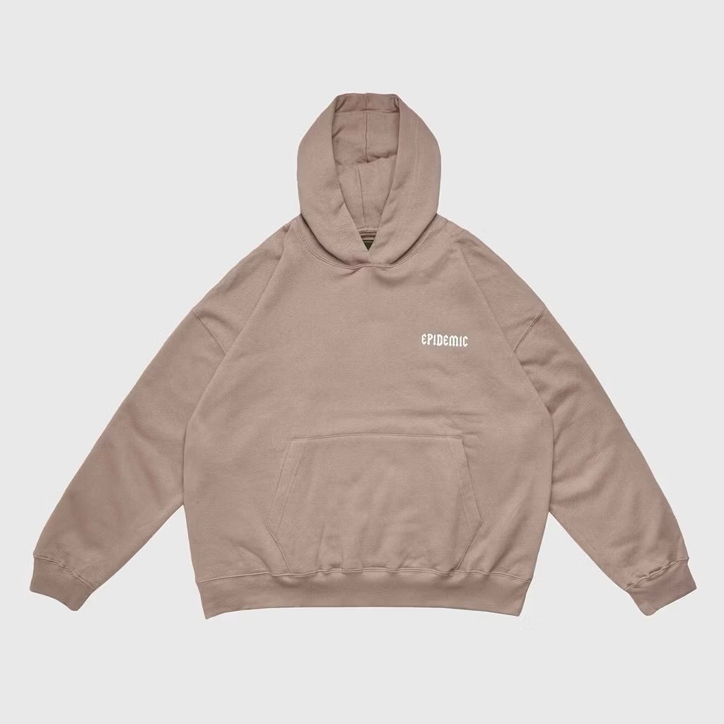 EPIDEMIC HOODIE - HD BOXY CHARIOT MOCCA