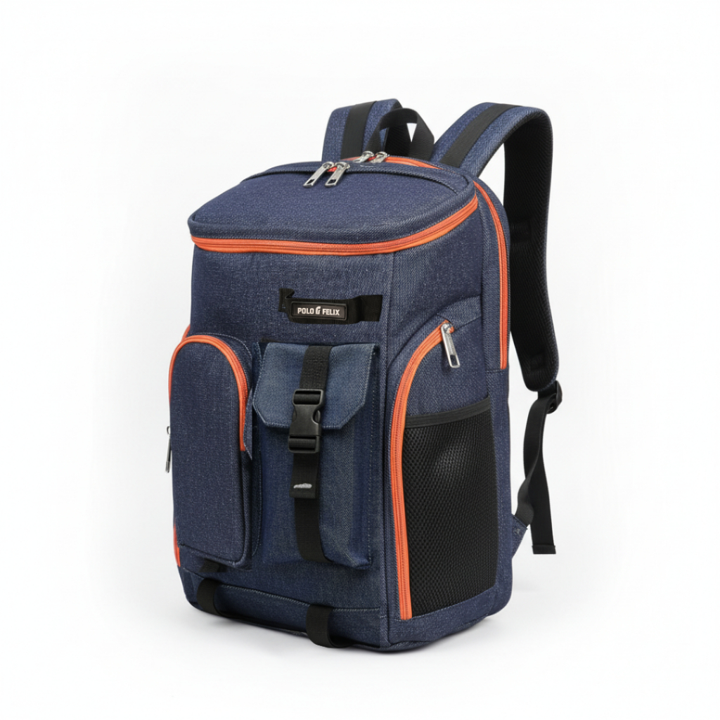 Tas Badminton Jeans Denim Ransel Besar Multifungsi