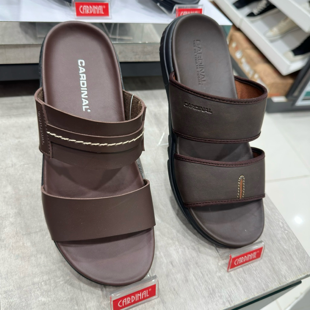 CARDINAL Sandal Selop Pria Kulit Premium - Titip beli Mall