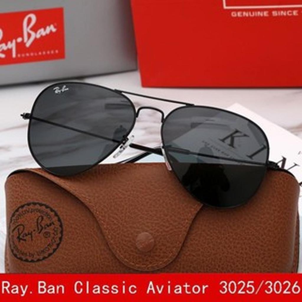 Kacamata Rayban Aviator RB3025 Full Black Size 58 Original Secen