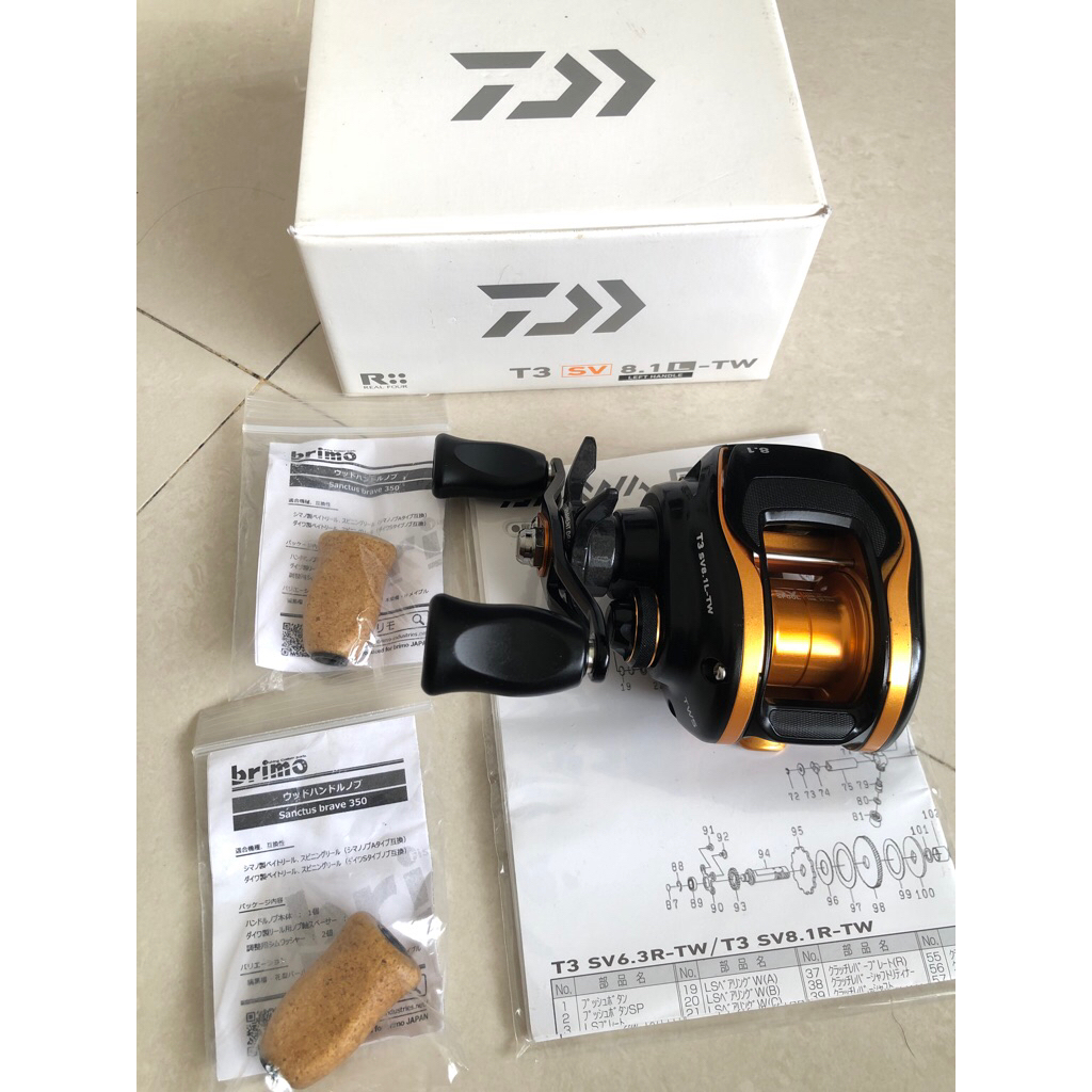 reel bc daiwa T3 sv 8.1 L TW second