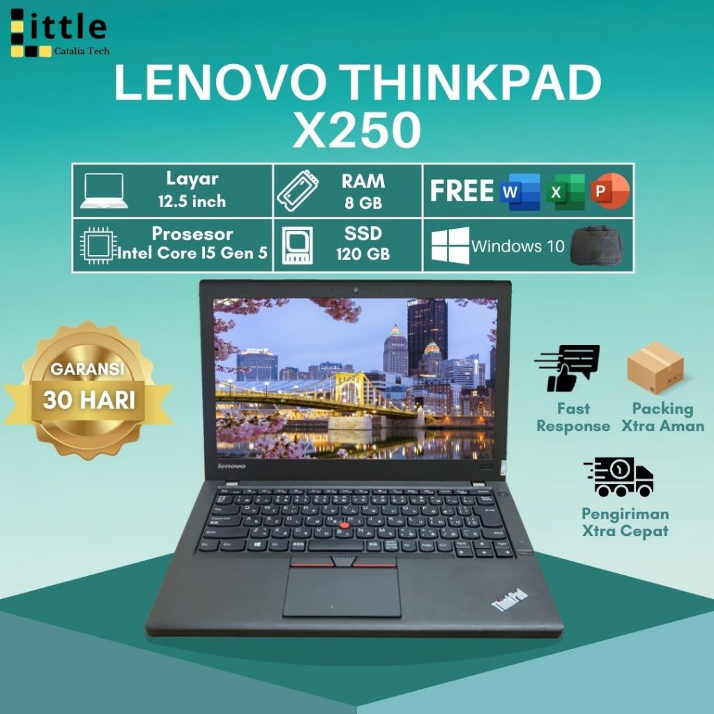 Lenovo Thinkpad X250 Intel Core I5 Gen 5 Murah Bergaransi