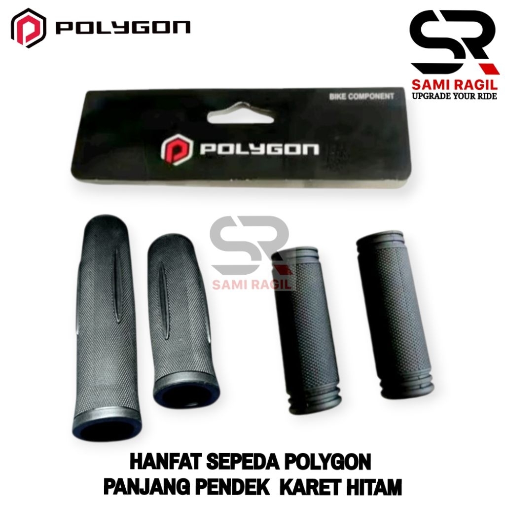 HANFAT SEPEDA POLYGON PANJANG PENDEK HAND GRIP HANDGRIP KARET STANG CTB CITY BIKE SIERRA PHOENIX MTB
