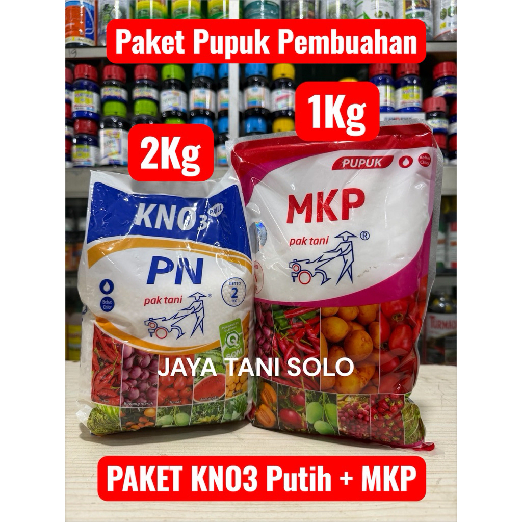Paket Pupuk MKP + KNO3 Putih - Pupuk Pembuahan Masa Generativ