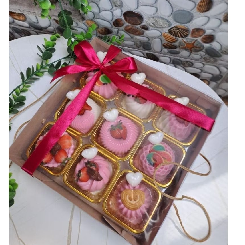 [INSTAN ONLY] Puding susu ulang tahun 9 sekat // hampers // gift