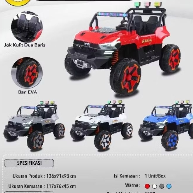 Mobil Aki Jeep Pj8620+ Ban karet