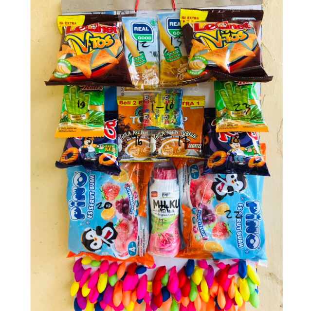 Lotre Cabutan balon berhadiah isi 100 pcs pino
