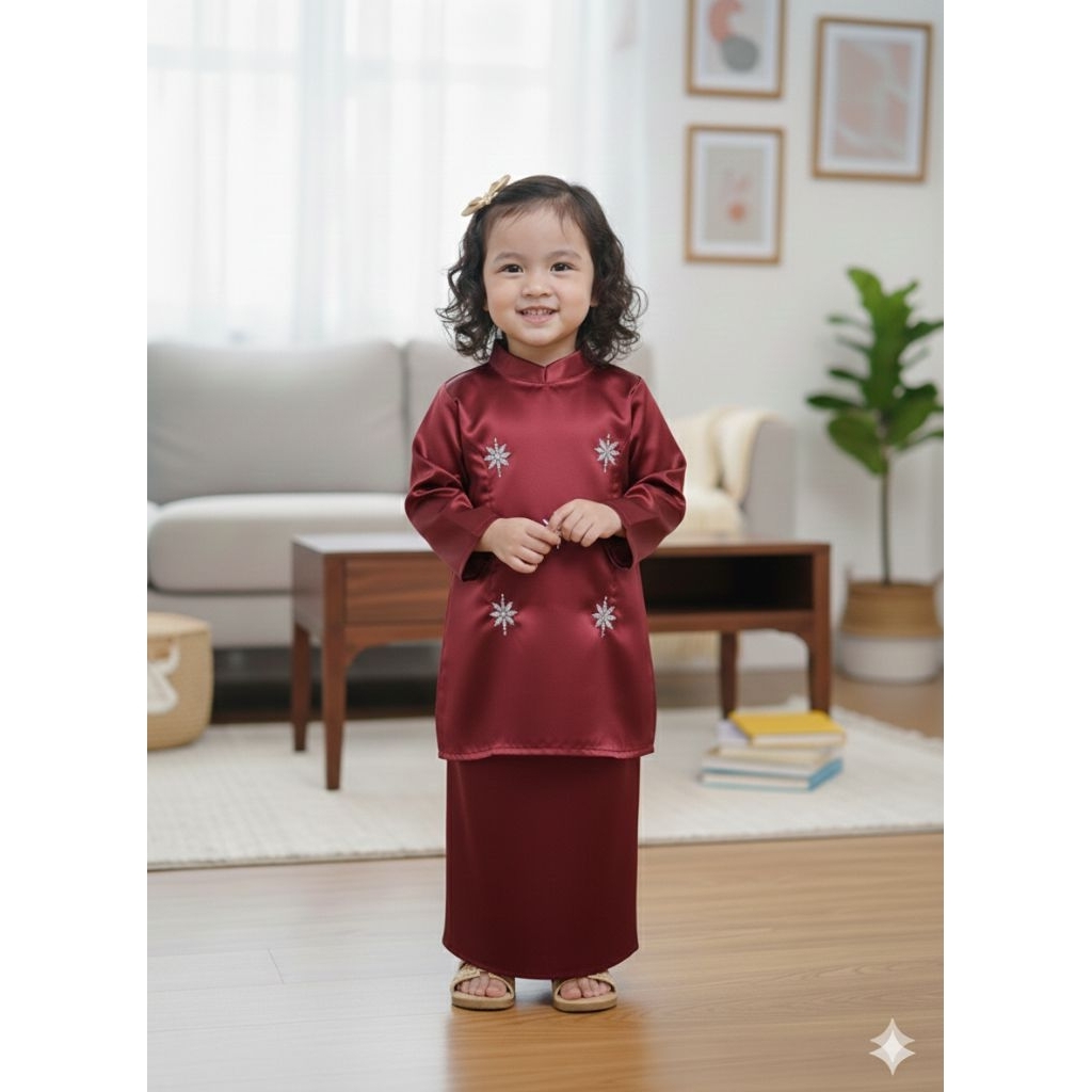 Terbaru  ALUNA Set Baju Rok anak baju krung melayu anak perempuan baju kondangan bajh anak malaysia