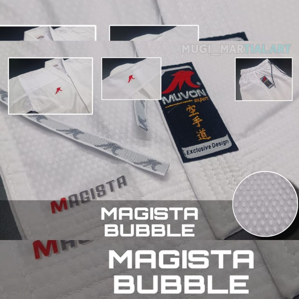 BAJU KARATE KUMITE MUVON MAGISTA BUBBLE ORIGINAL