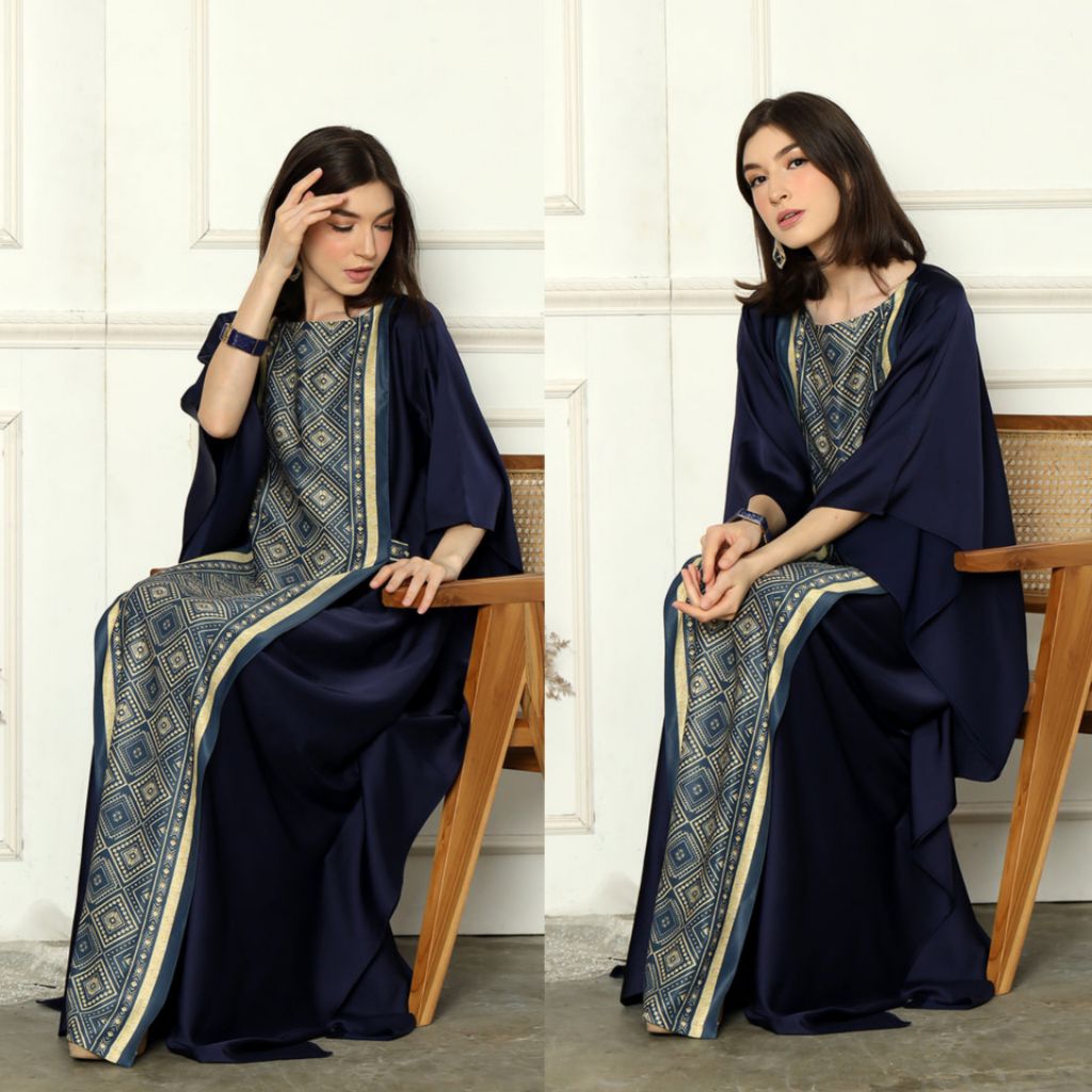 Kaftan Navy | Kaftan Biru | Kaftan Premium | Kaftan Modern | Kaftan Jumbo | Long Kaftan | Abaya Prem