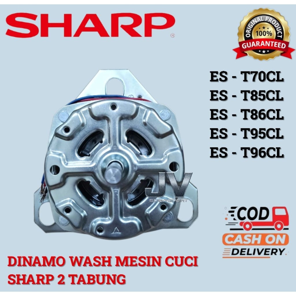 DINAMO WASH / DINAMO PENCUCI MESIN CUCI SHARP 2 TABUNG ES-T70CL ES-T85CL ES-T86CL ES-T95CL ES-T96CL
