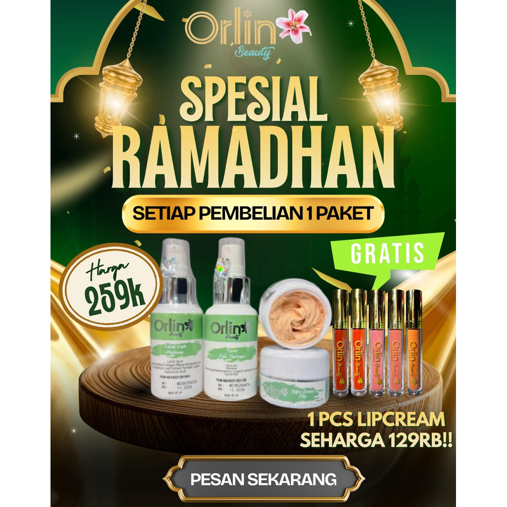 PAKET FLEK HITAM MEMBANDEL/MELASMA/FLEK HITAM/ORLIN BEAUTY