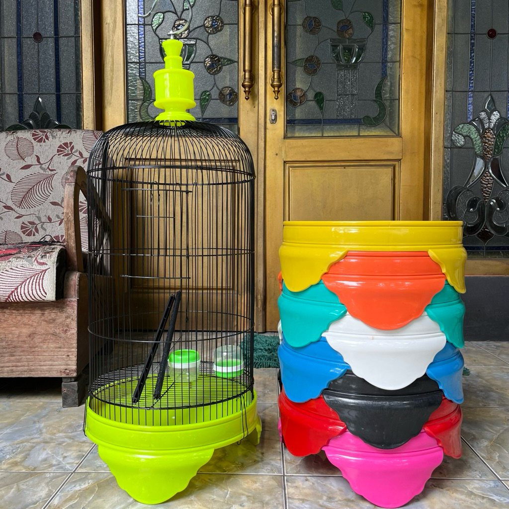 GROSIR SANGKAR PVC LOVEBIRD TEBAL ISI 10