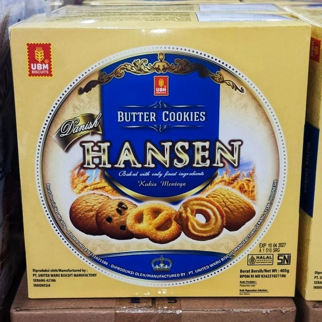 UBM Hansen Butter Cookies 405g Lebaran