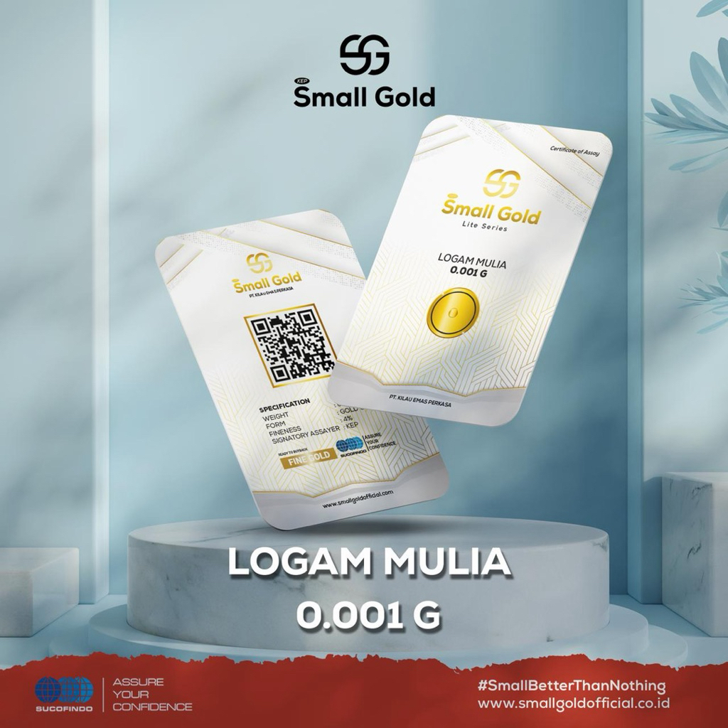 EMAS MINI GOLD SMALLGOLD 0.001gram DIJAMIN ORIGINAL ASLI LOGAM MULIA TERMURAH TERPERCAYA SOUVENIR GI