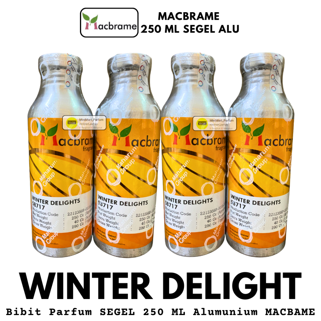 Bibit Parfum WINTER DELIGHT ( 250 ML SEGEL Alumunium ) MACBRAME