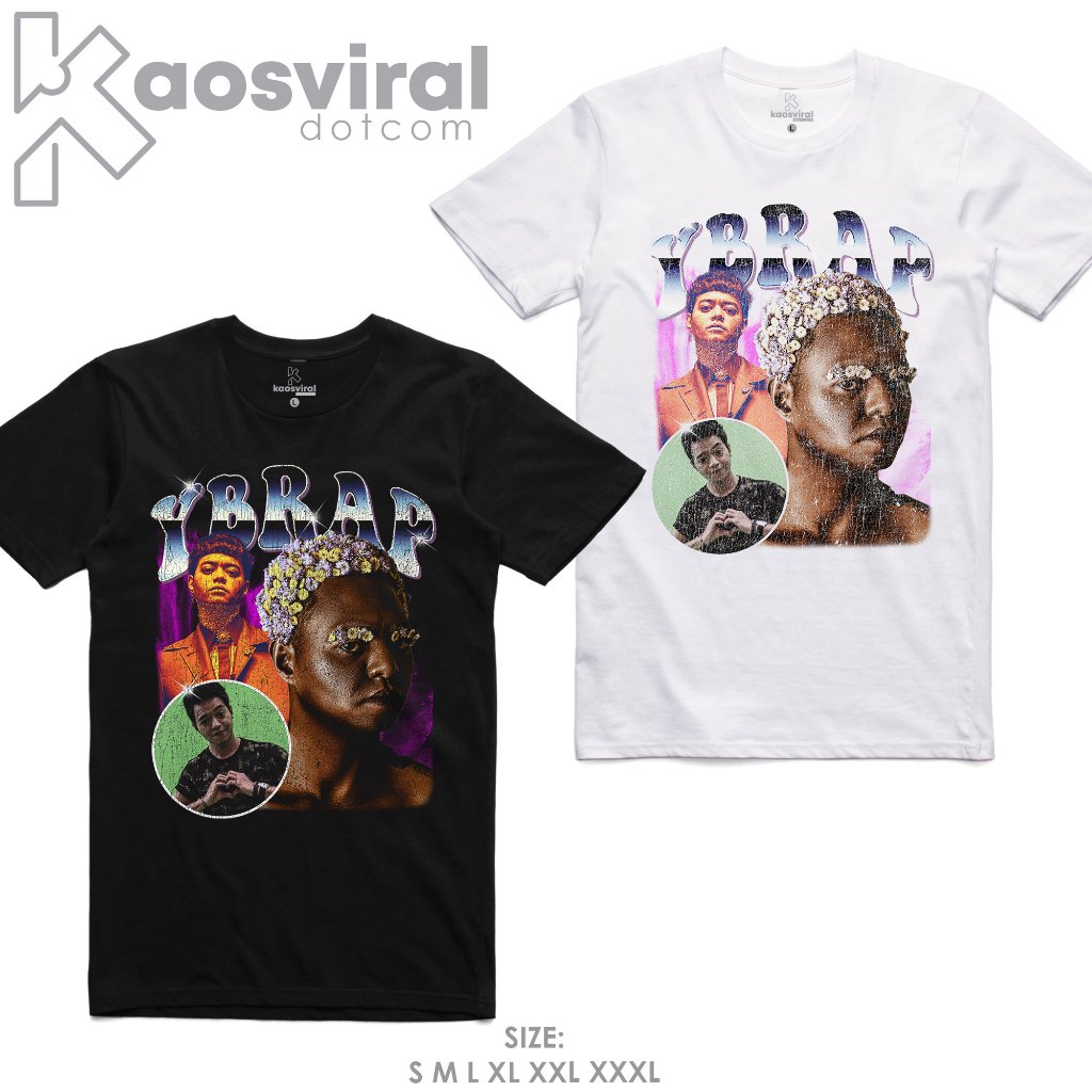 KAOSVIRALDOTCOM BAJU KAOS BOOTLEG REZA ARAP YBRAP VINTAGE PRINTED T-SHIRT COMBED 30S // KAOS PRIA WA