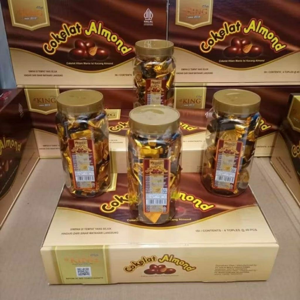 Coklat Almond Muzdalifah Viral Coklat Kacang Almond D'king