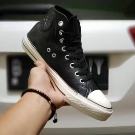 SEPATU KULIT BIG SIZE C0NVER$E KULIT HITAM BIG SIZE 50 49 48 47 46 45 44 MURAH BISA COD
