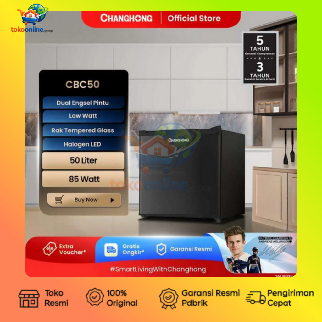Kulkas Mini Changhong CBC 50 / Kulkas Portable Changhong