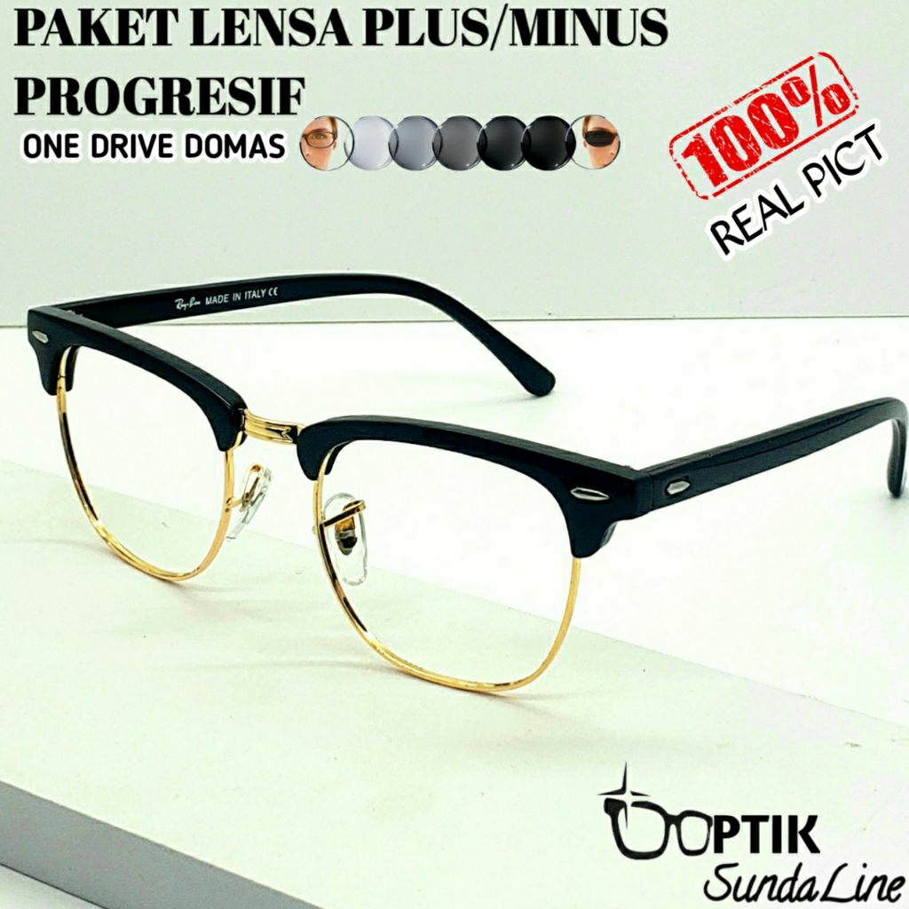 KACAMATA VINTAGE ONE DRIVE DOMAS PROGRESIF DESAIN FRAME KLASIC