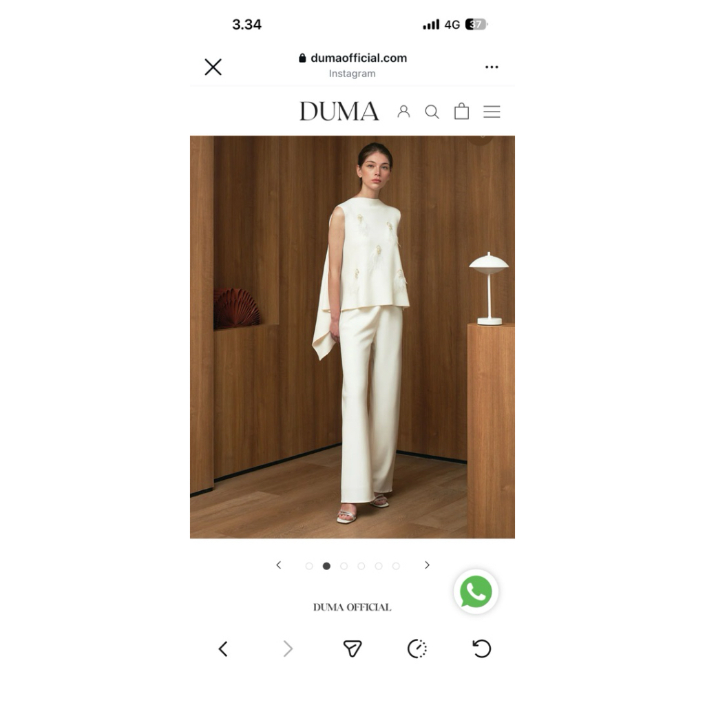DUMA- Clea Top White (preloved)