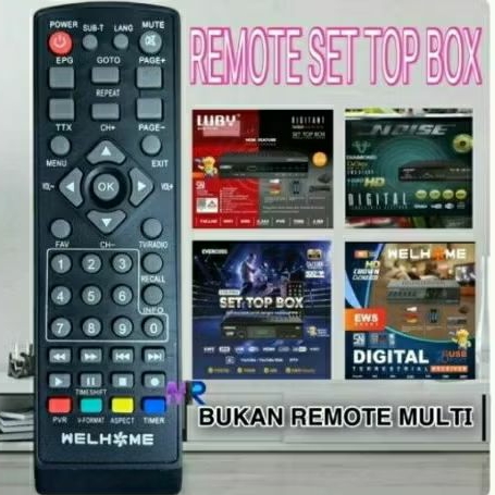 Remot Set Top Box WELHOME