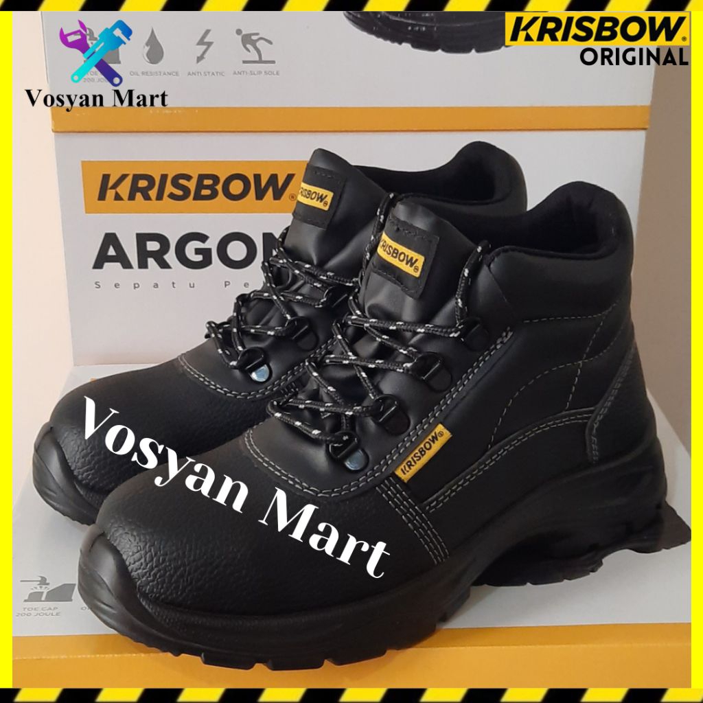 Sepatu Safety Krisbow ARGON 6" || Safety Shoes Krisbow ARGON 6" || Krisbow Safety Shoes ARGON 6"