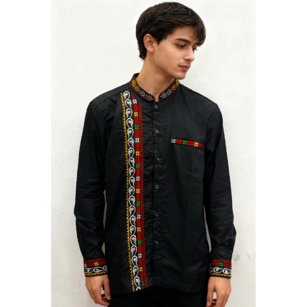 baju koko bordir khas Aceh (kerawang gayo&pintu aceh)