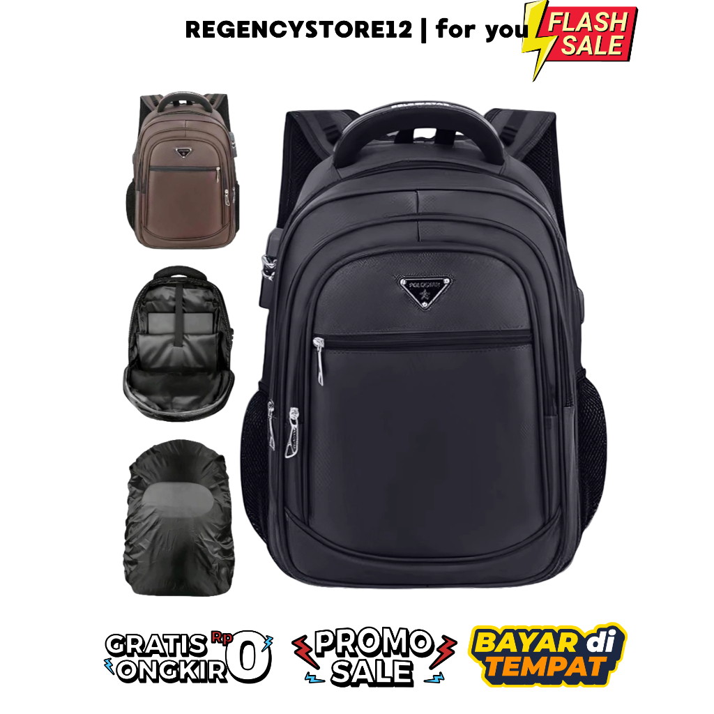 Tas Polo Star 20 Inc Tas Ransel Expandable Backpack Pria / Tas Polo
