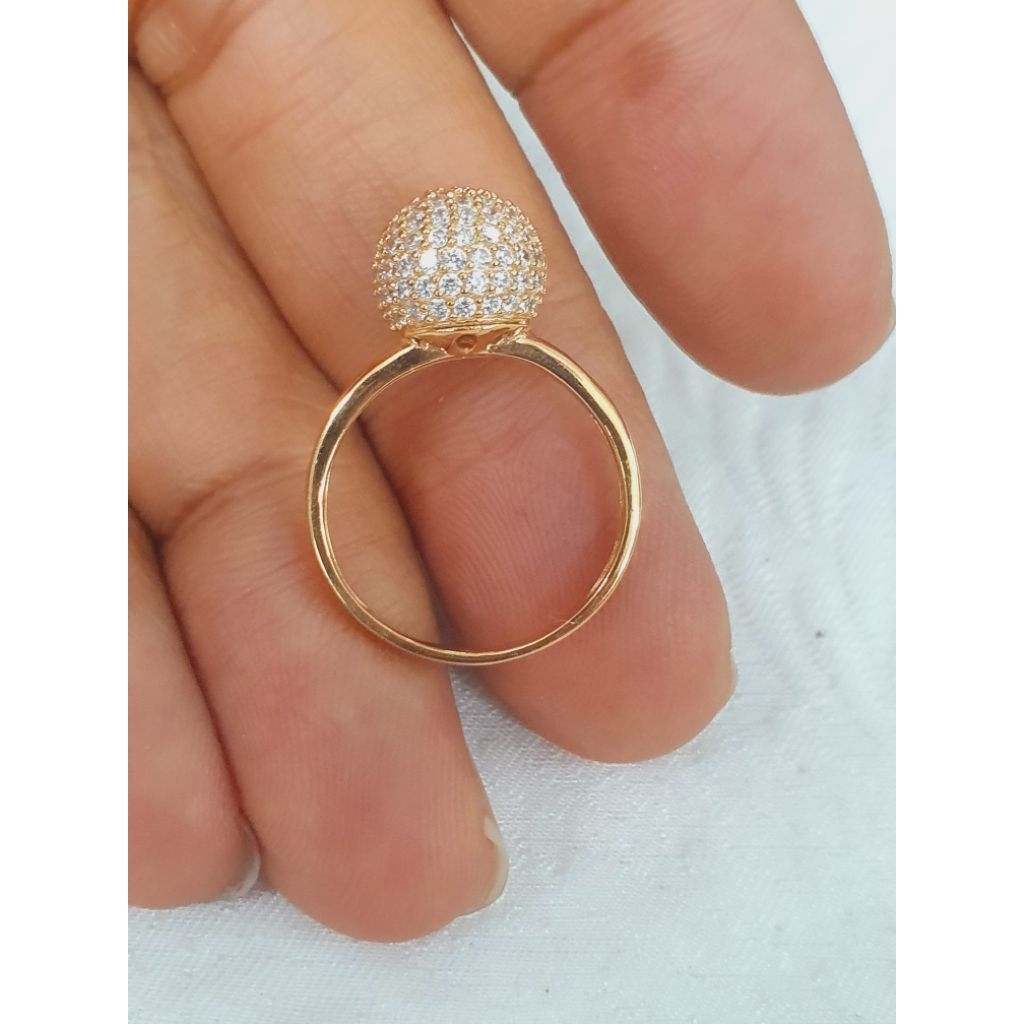 cincin model bola full variasi ad mata emas 70% 700 70 %