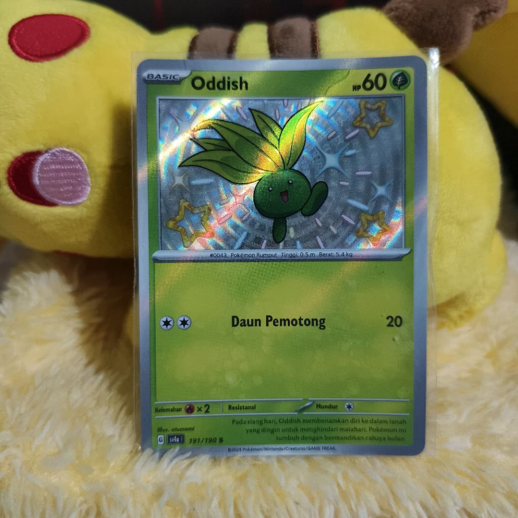 Kartu Pokemon TCG, Oddish Shiny S